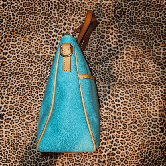 DOONEY & BOURKE Carley Daniela Sea Foam Blue Leather Satchel/Top Handle Bag - Picture 7 of 13